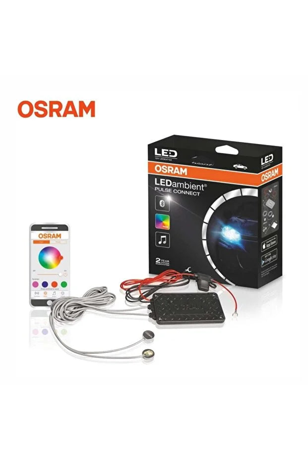 12v Far Içi Led Lamba (7 RENKLİ LED AMBİYANS--SESE DUYARLI-BLUETOOTH)