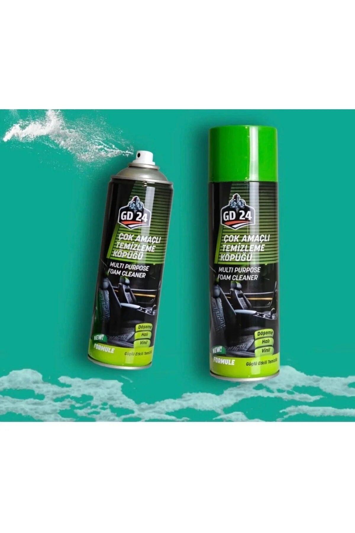 GD24 profesyonel yüzey temizleme köpüğü koltuk , halı, araç döşemesi ,vinil zemin 500 ml