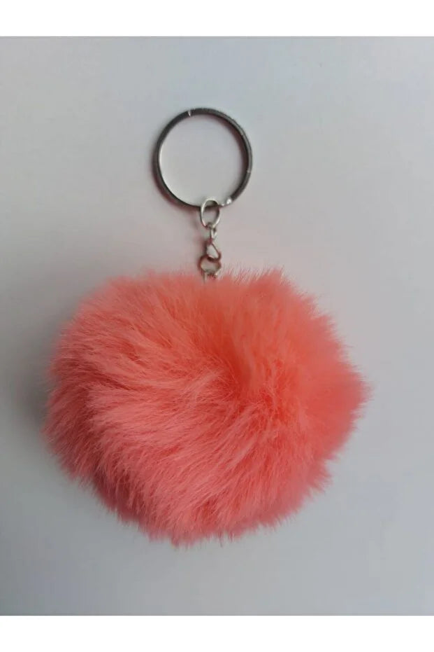 Ponpon Anahtarlık Yavru Ağzı Renk 6cm