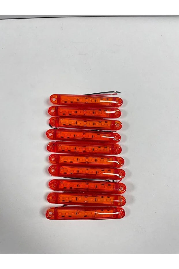 9 LED DEKORATİF YAN POZİSYON PANJUR PARMAK LAMBA 12-24 V 10 ADET