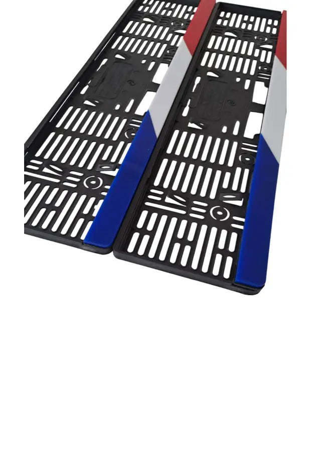 Fransa Bayraklı Özel Tasarım Oto Plakalık 2'Li Takım