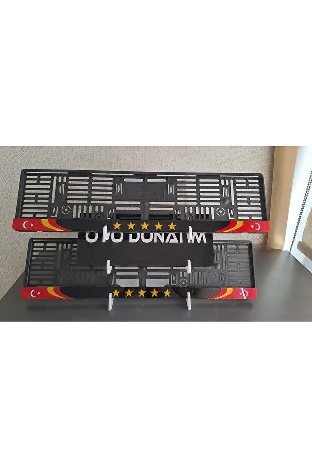 GS 5 YILDIZLI TÜRK BAYRAK MODELLİ PLAKA TAKIM SETİ 2'Lİ