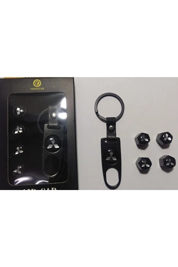 Mıtsubıshı Metal Sibop Kapağı Anahtarlık Set