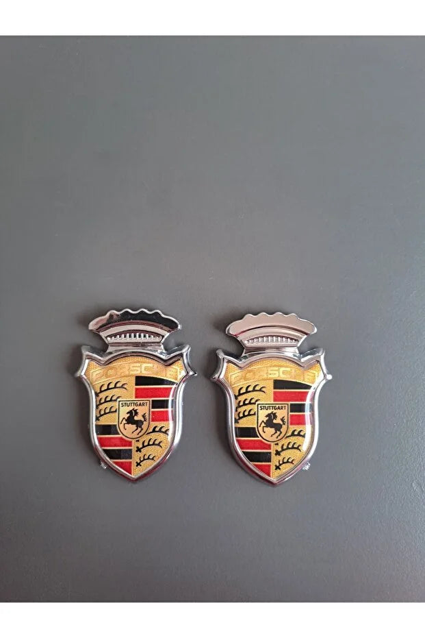 Porsche 2'Li Metalize Arma 5 CM Etiketkçilere Özel