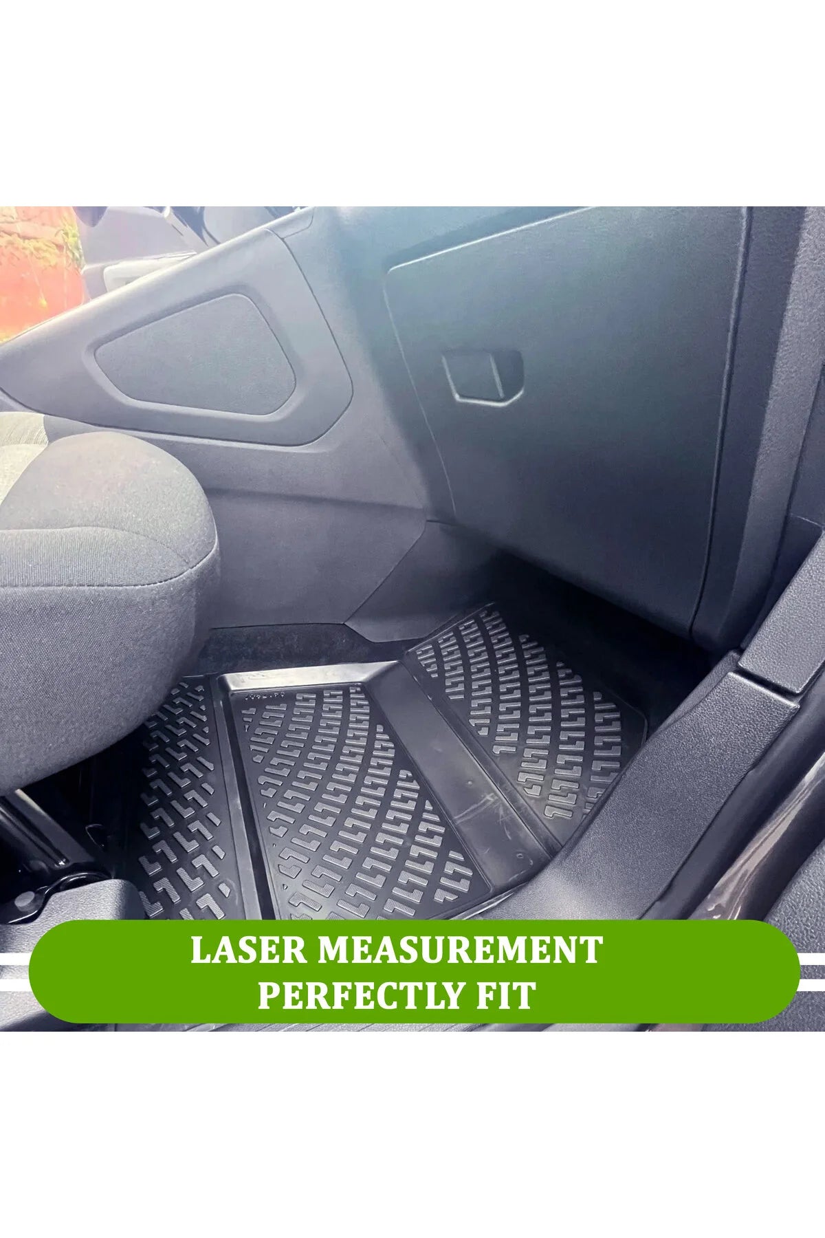 Monlion Paspasları,Citroen Berlingo 2008-2018 için 3D Lazer Ölçülü  Kokusuz Kaymaz (Ön ve Arka) Siyah